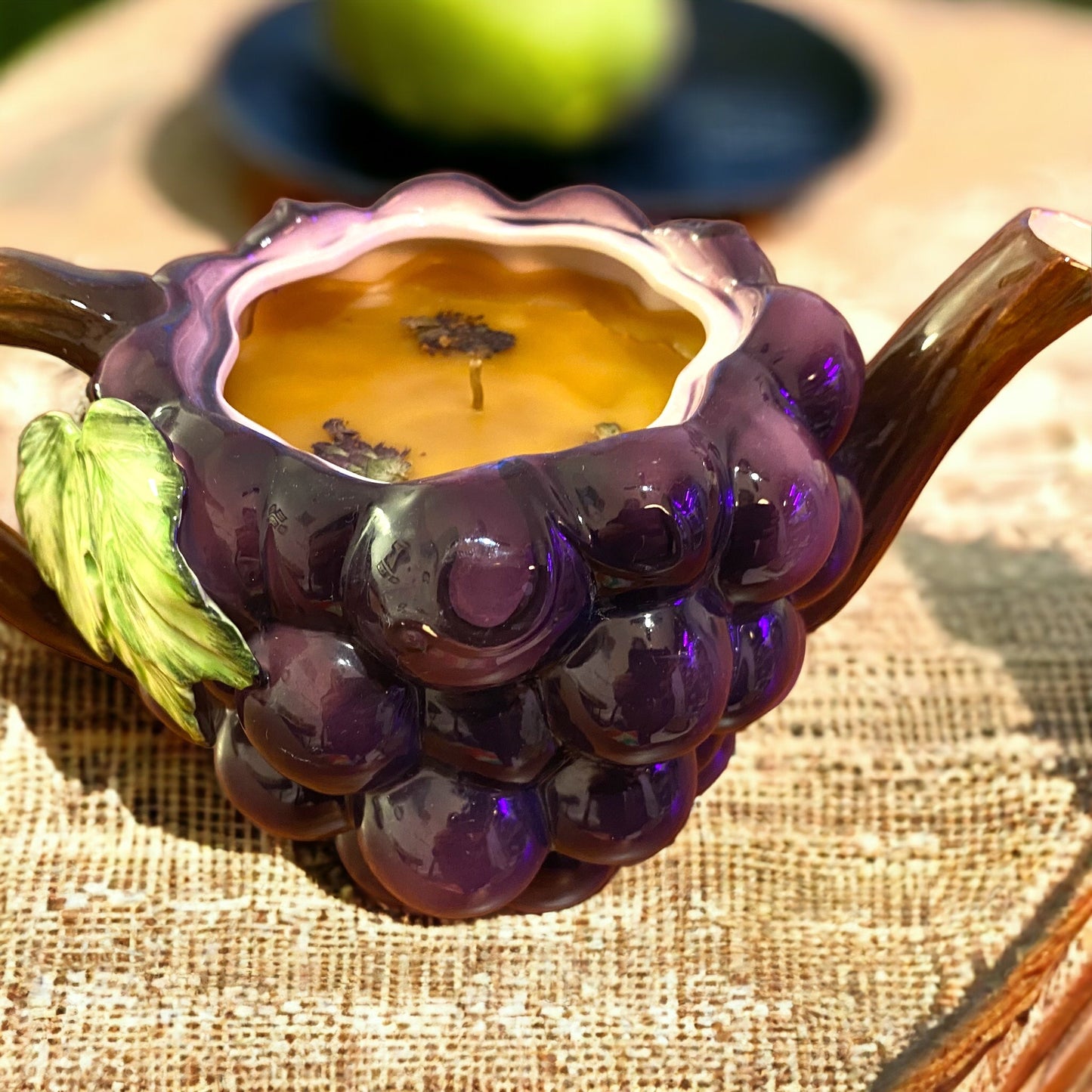 Grape Teapot Candle