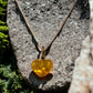 Baltic Amber Heart #004