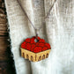 Red Raspberries in Wooden Basket